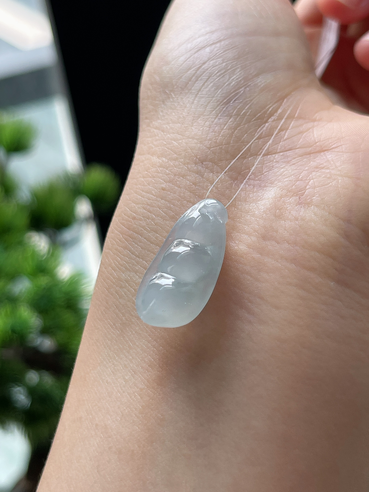 翡翠冰糯种四季豆