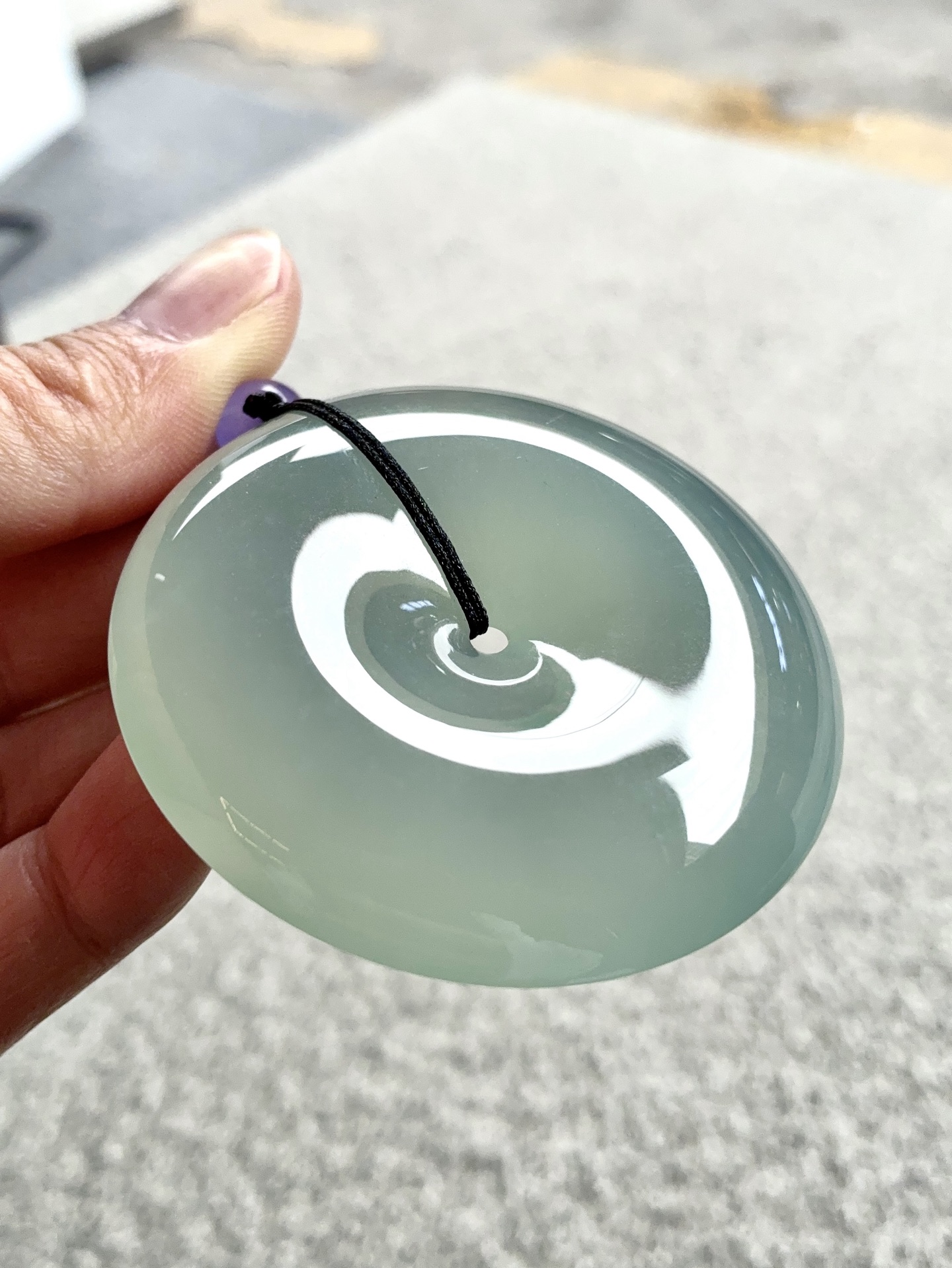️ 平安扣，尺寸54.5×12，玉韵悠然，珍藏传家