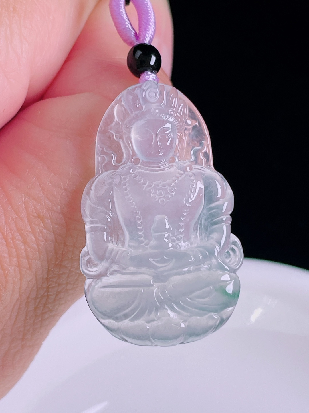 ️高冰度母，老种起光，细底通透，尺寸：32.8/20/4mm0826