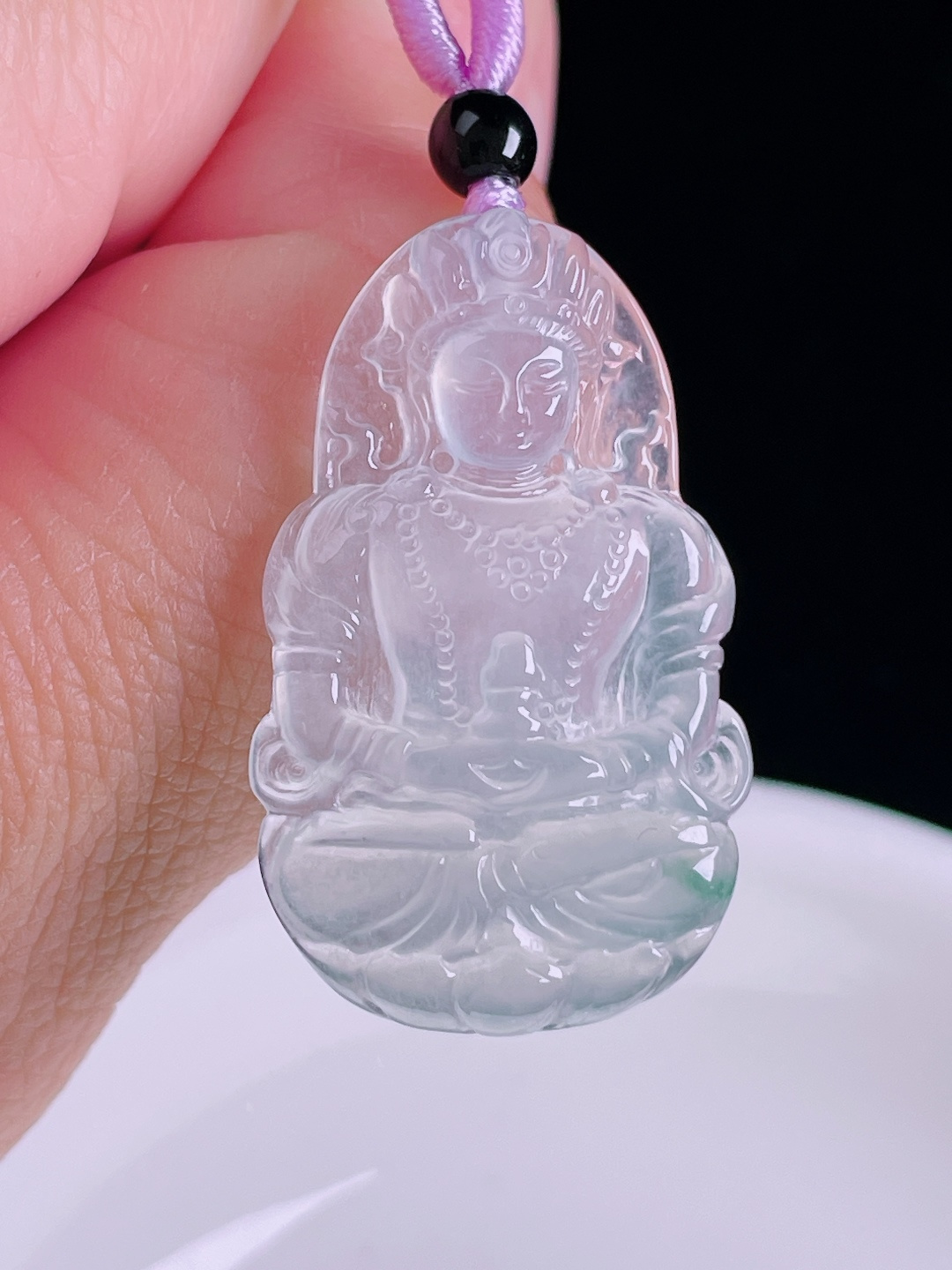 ️高冰度母，老种起光，细底通透，尺寸：32.8/20/4mm0826