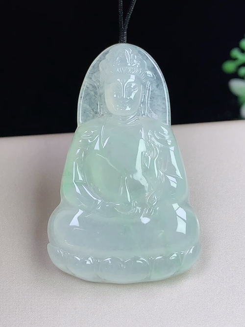 冰种观音，无裂，尺寸44.6-28-4.6mm，D26ryg