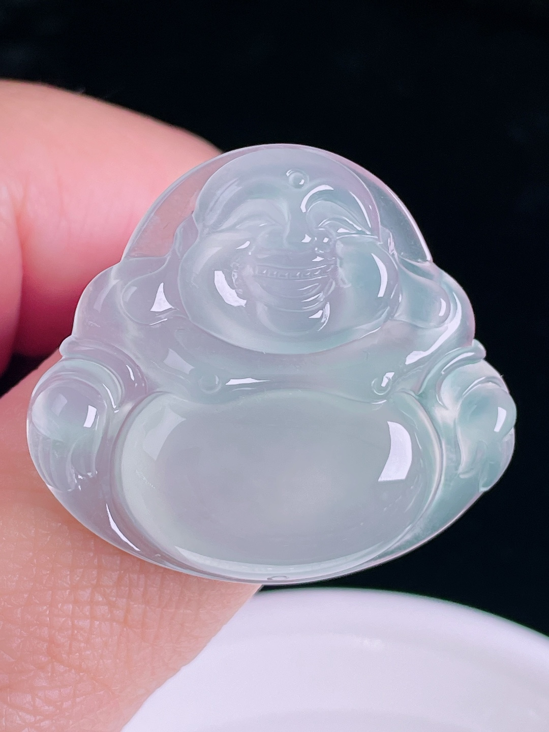 佛公，老种起光，细底通透，尺寸：32/36/6.5mm0826