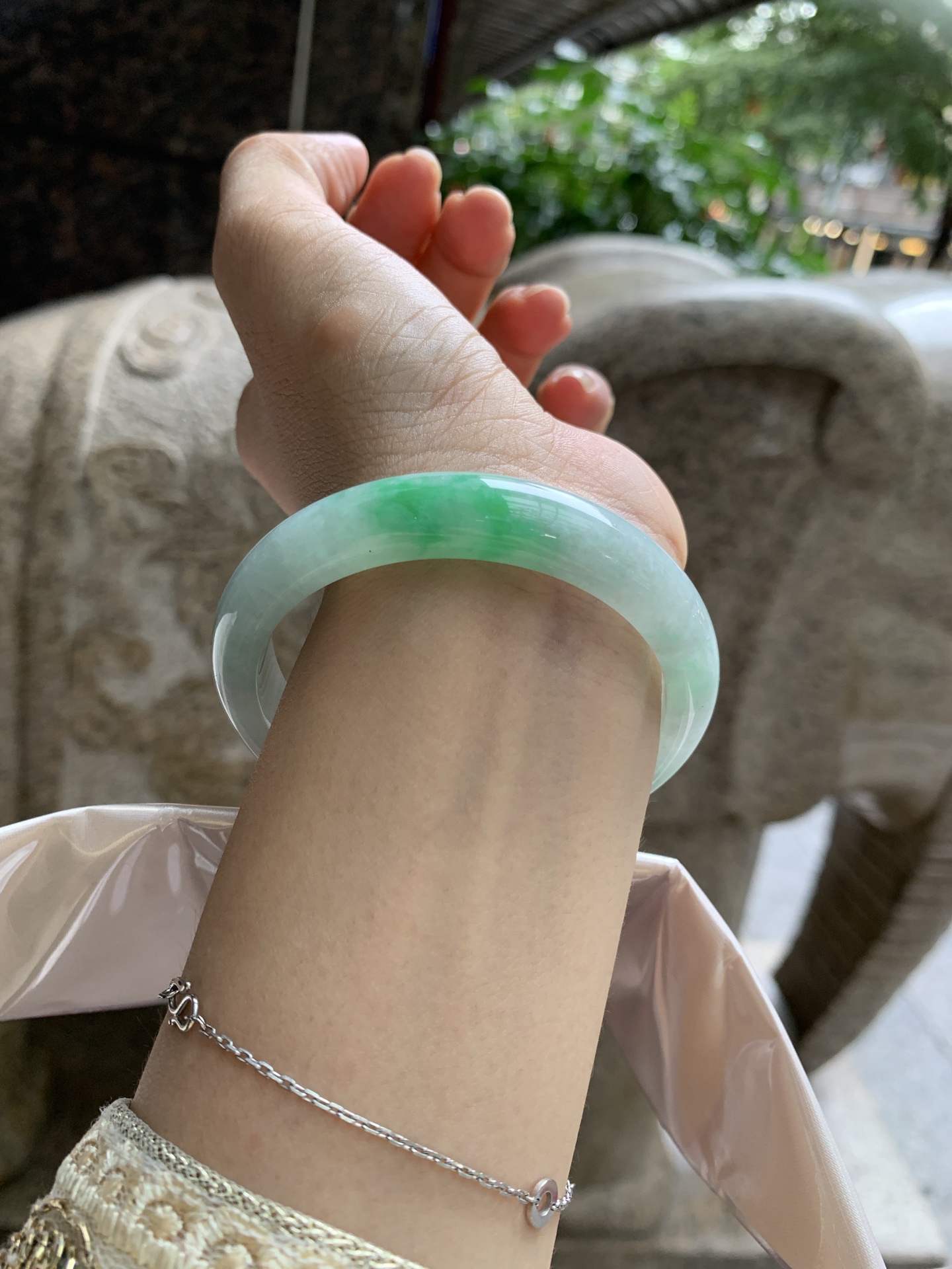 白底青正圈, 0826-N1421, 打灯细纹