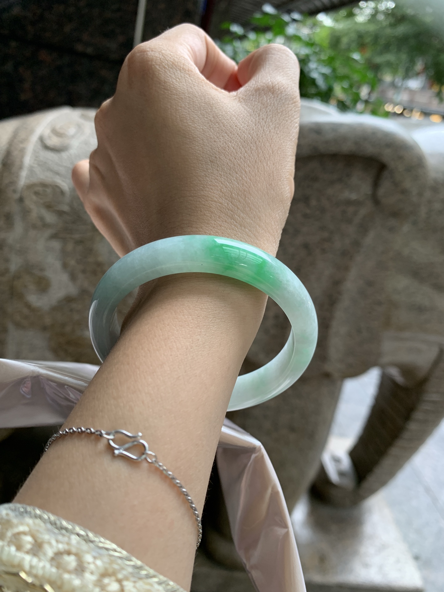 白底青正圈, 0826-N1421, 打灯细纹