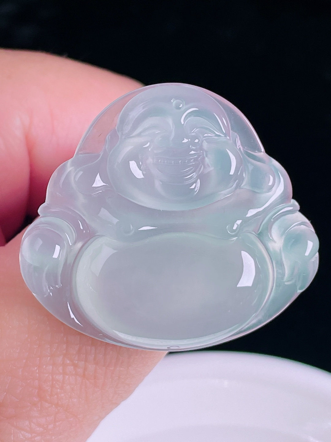 佛公，老种起光，细底通透，尺寸：32/36/6.5mm0826