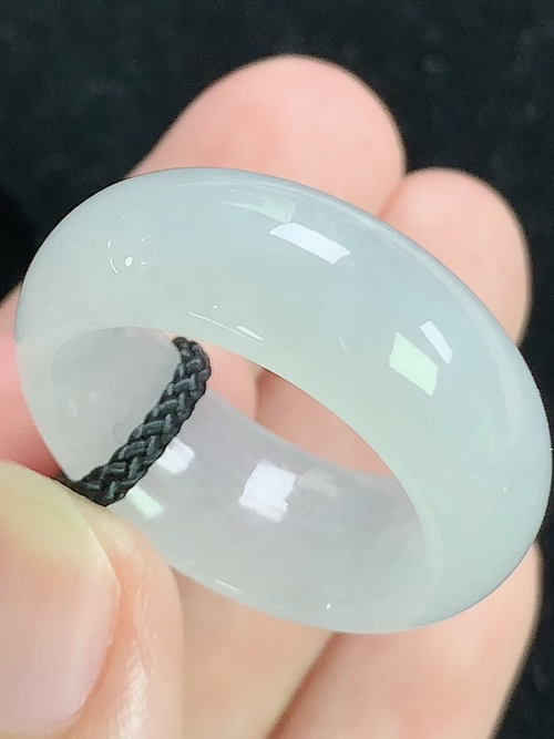 冰种戒指，无裂，内径尺寸18.5-9.6-4.6mm，19号手寸，D26xrg5
