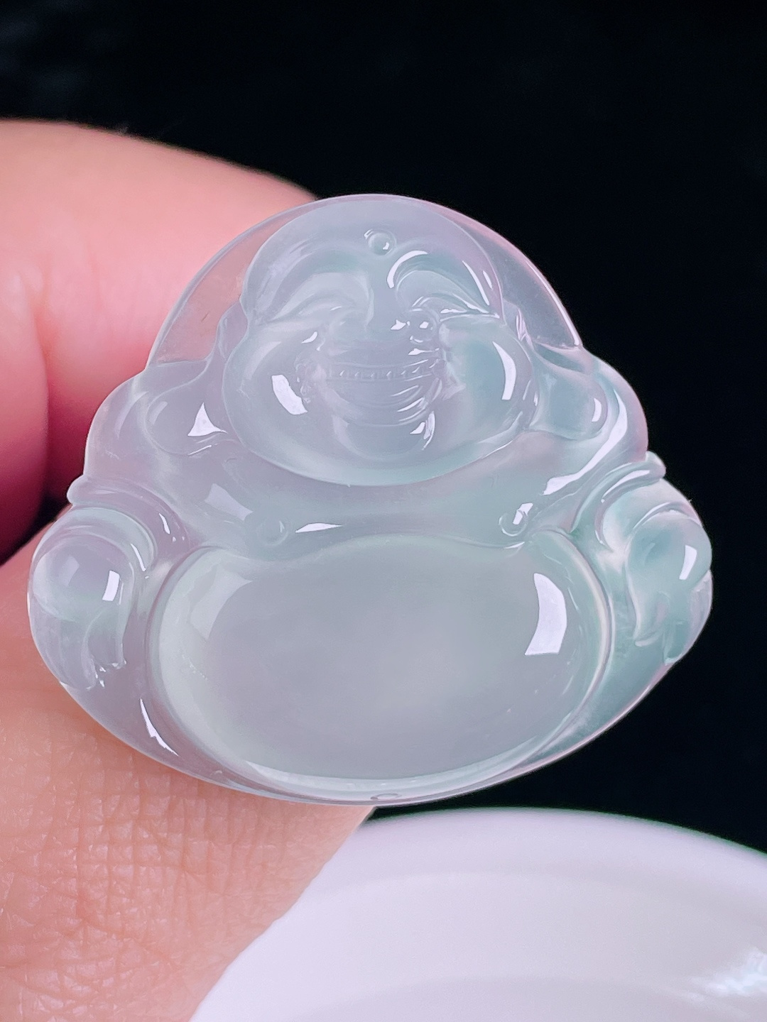 佛公，老种起光，细底通透，尺寸：32/36/6.5mm0826