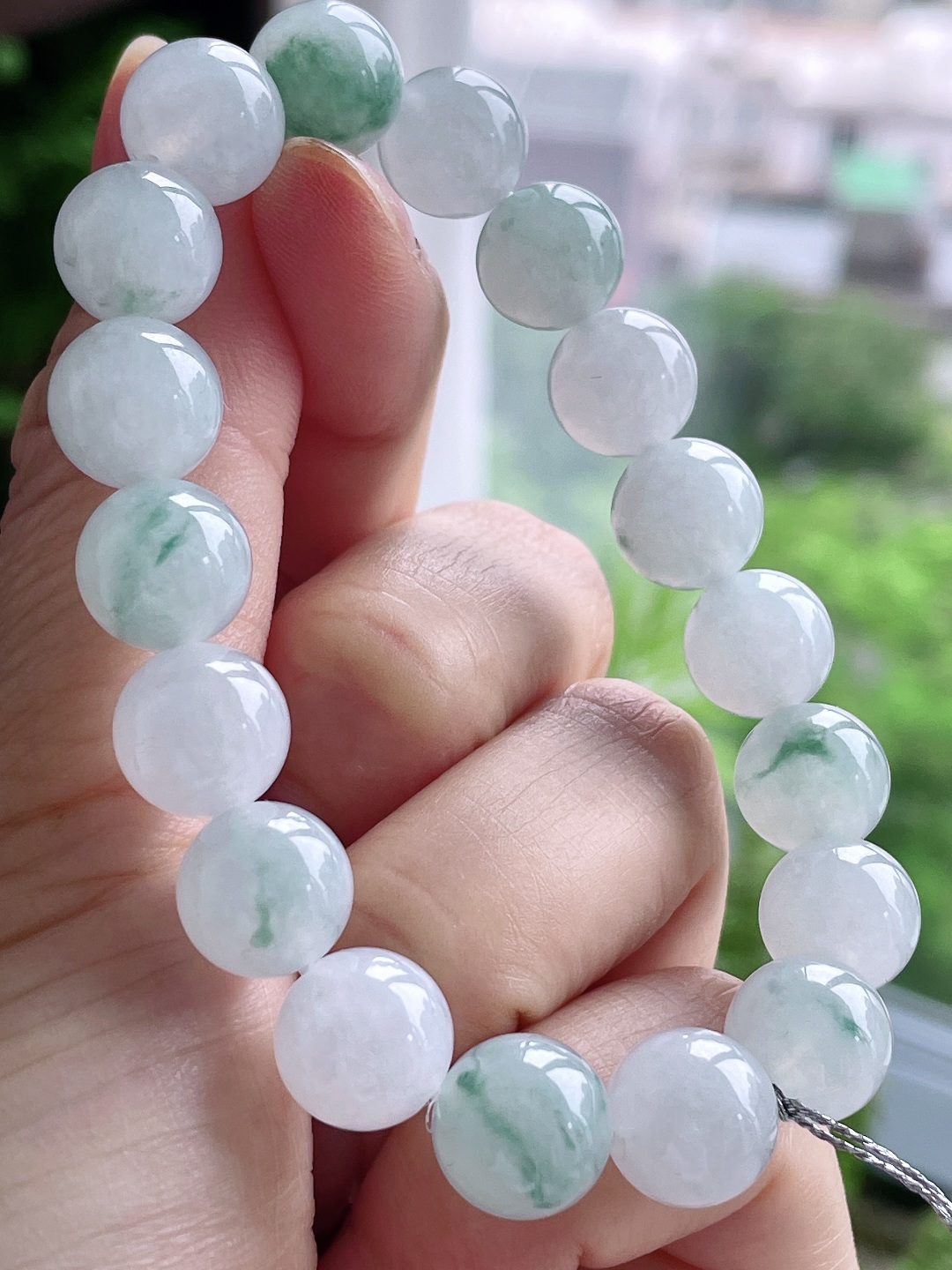 糯冰飘花手串圆珠珠子手串,性比高