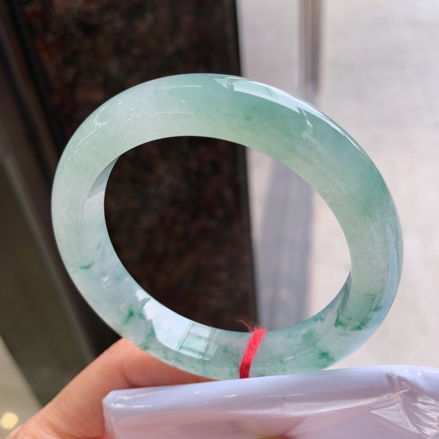 正圈冰飘花,无裂,冰润