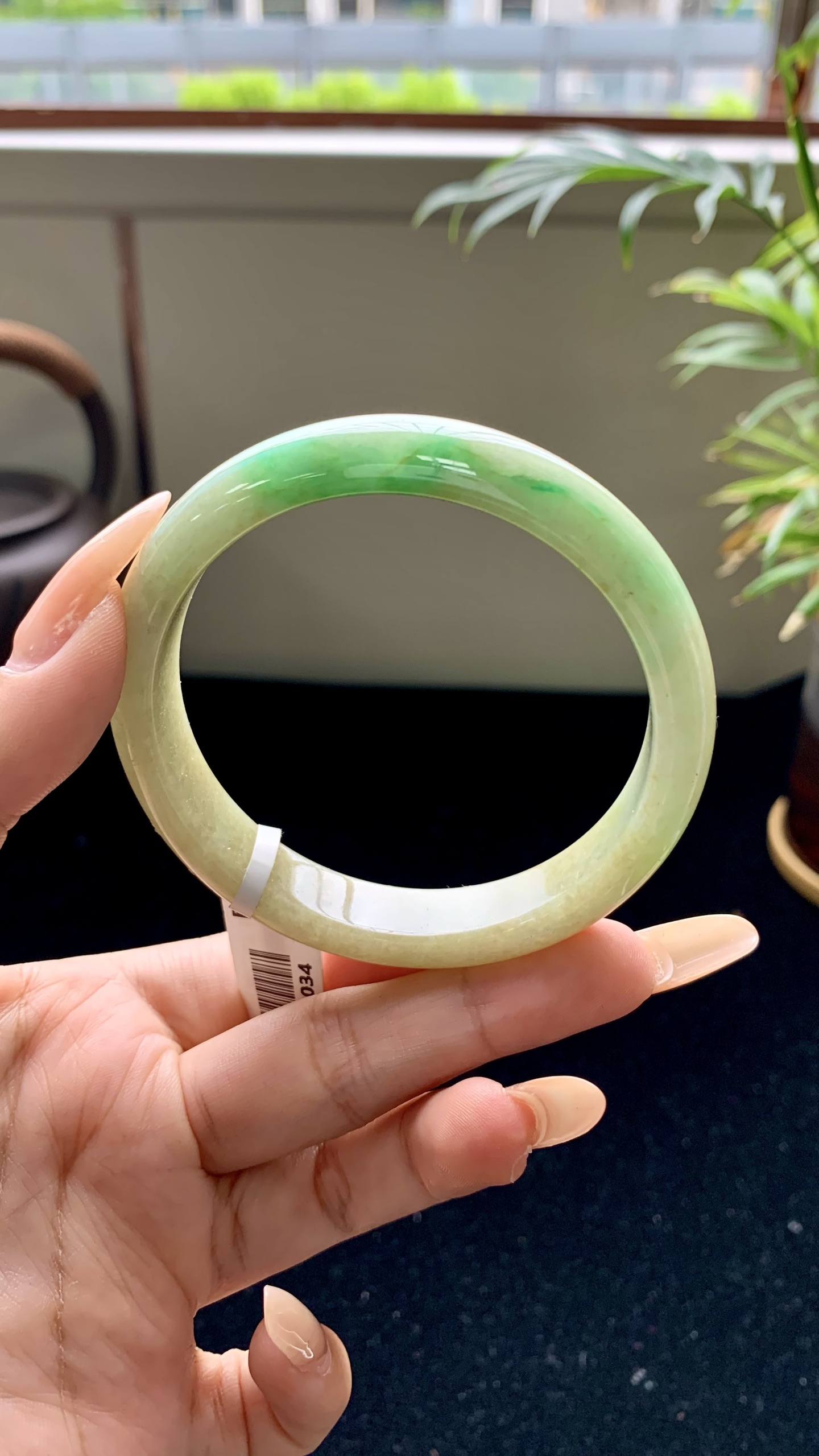 黄加绿正圈成品 HYY-8034 尺寸：58-12-7.5
