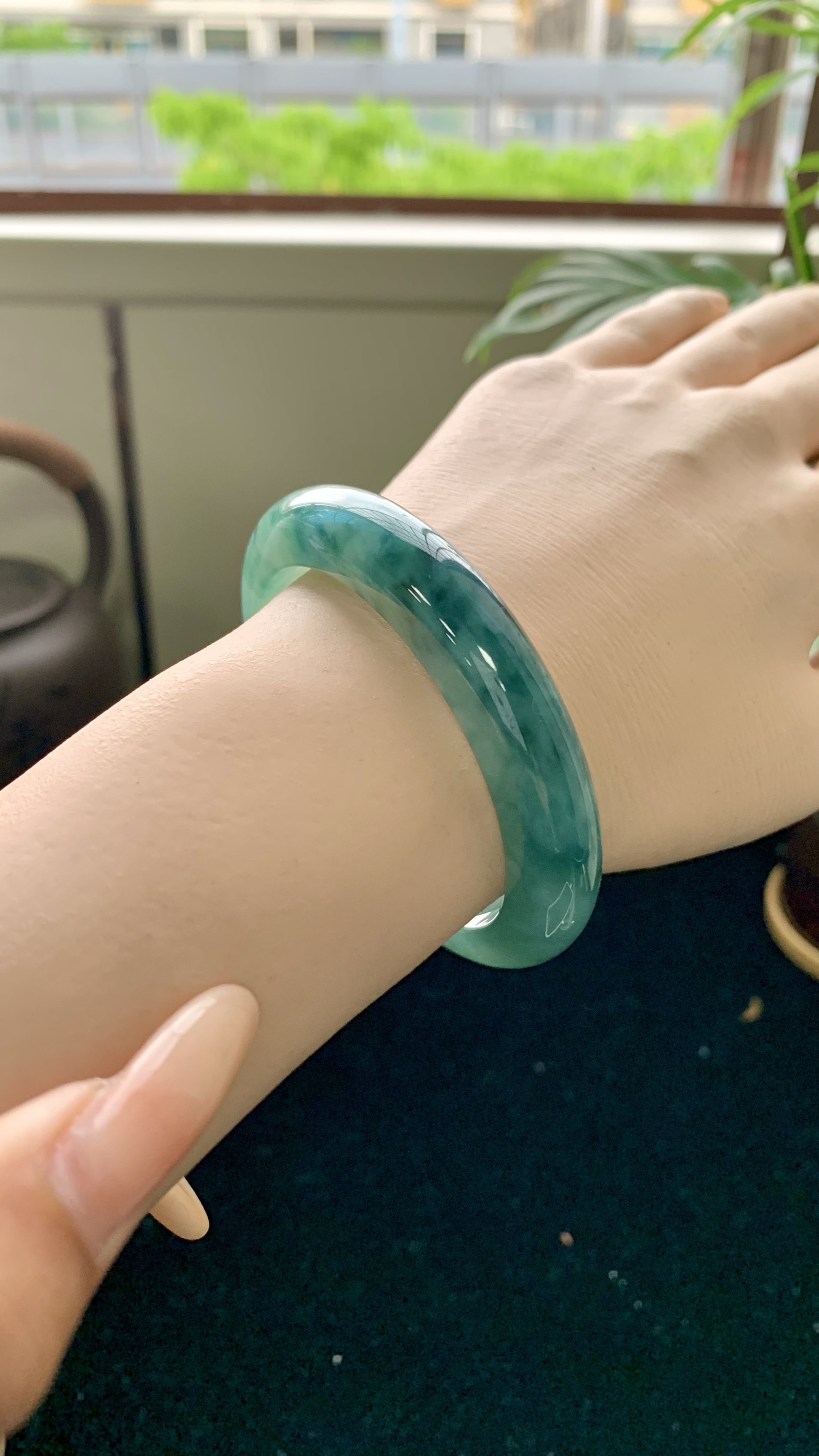 飘绿花正圈成品 HYY-5754 尺寸：54-12-9