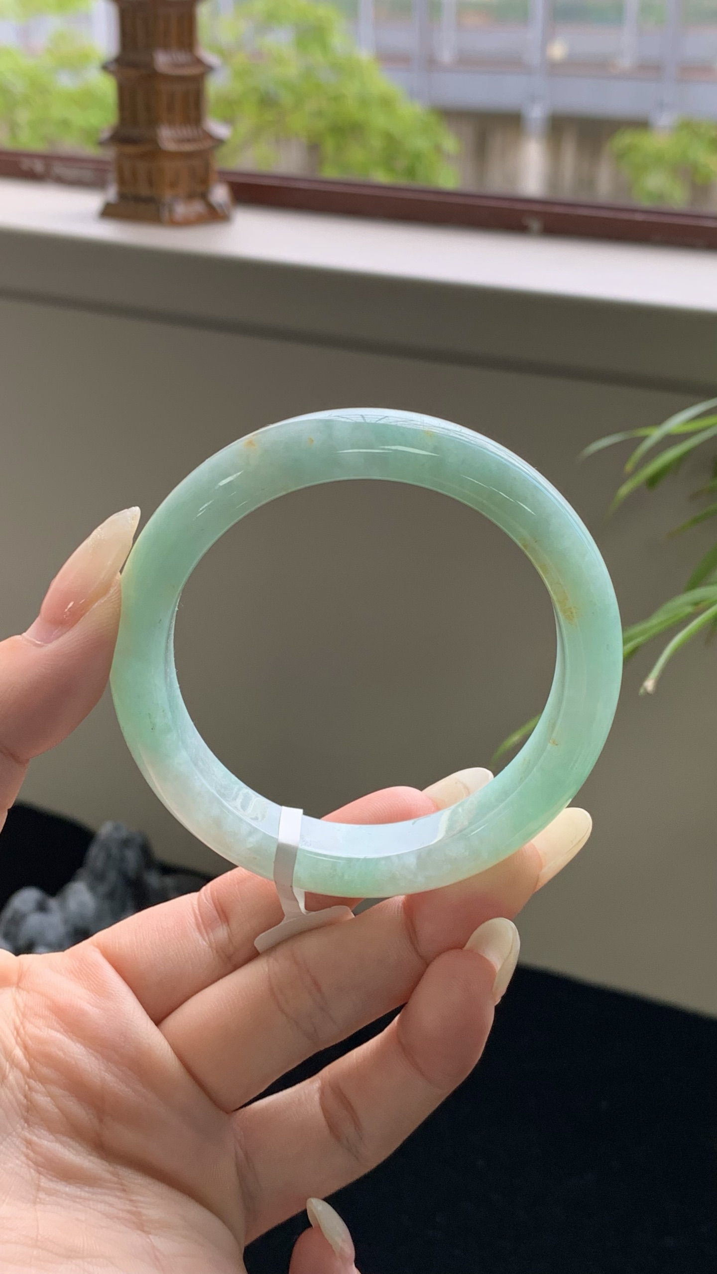 果绿洒金正圈成品 HYY-8640 尺寸：54-11.5-8