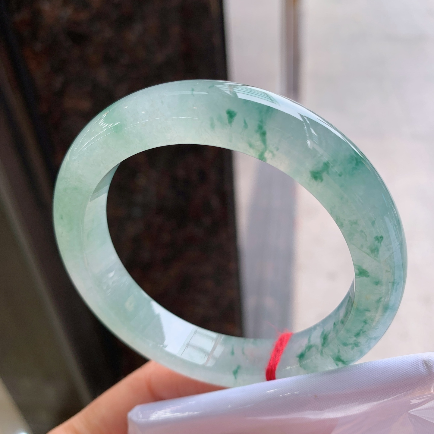 正圈冰飘花,无裂,冰润