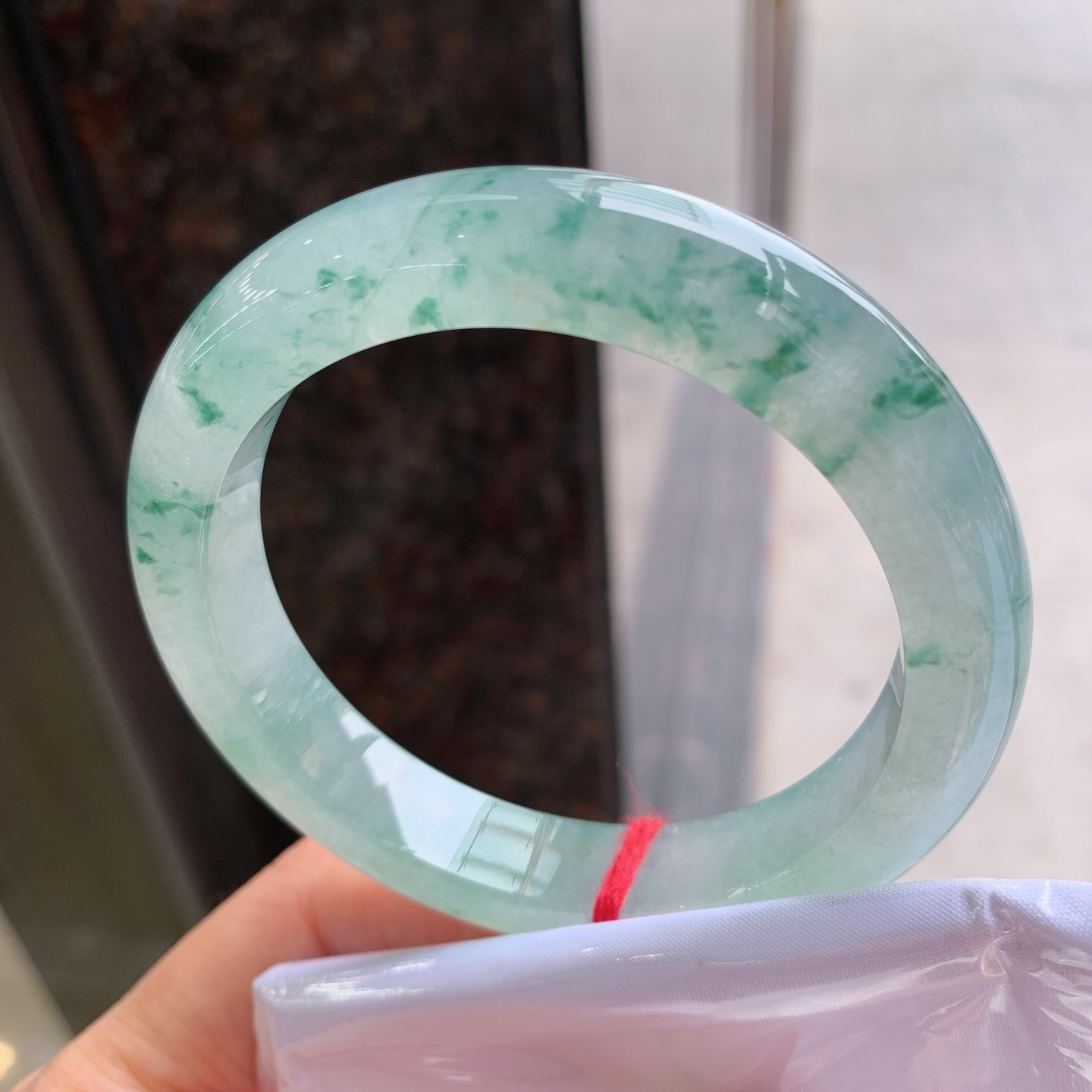 正圈冰飘花,无裂,冰润