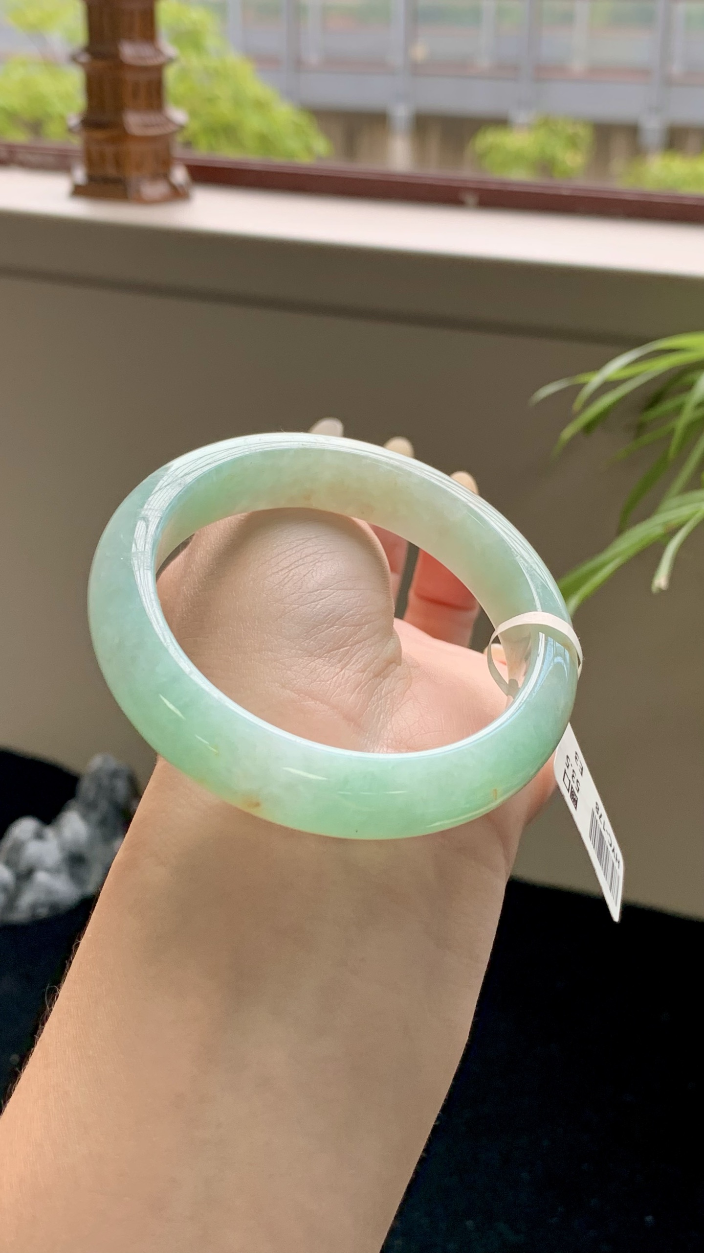 果绿洒金正圈成品 HYC-178 尺寸：53.5-12-8