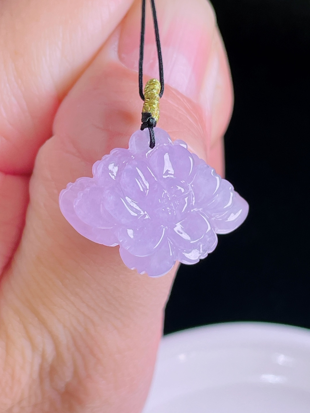 冰紫花开富贵，老种起光，细底通透，尺寸：18/24.6/7.3mm0827
