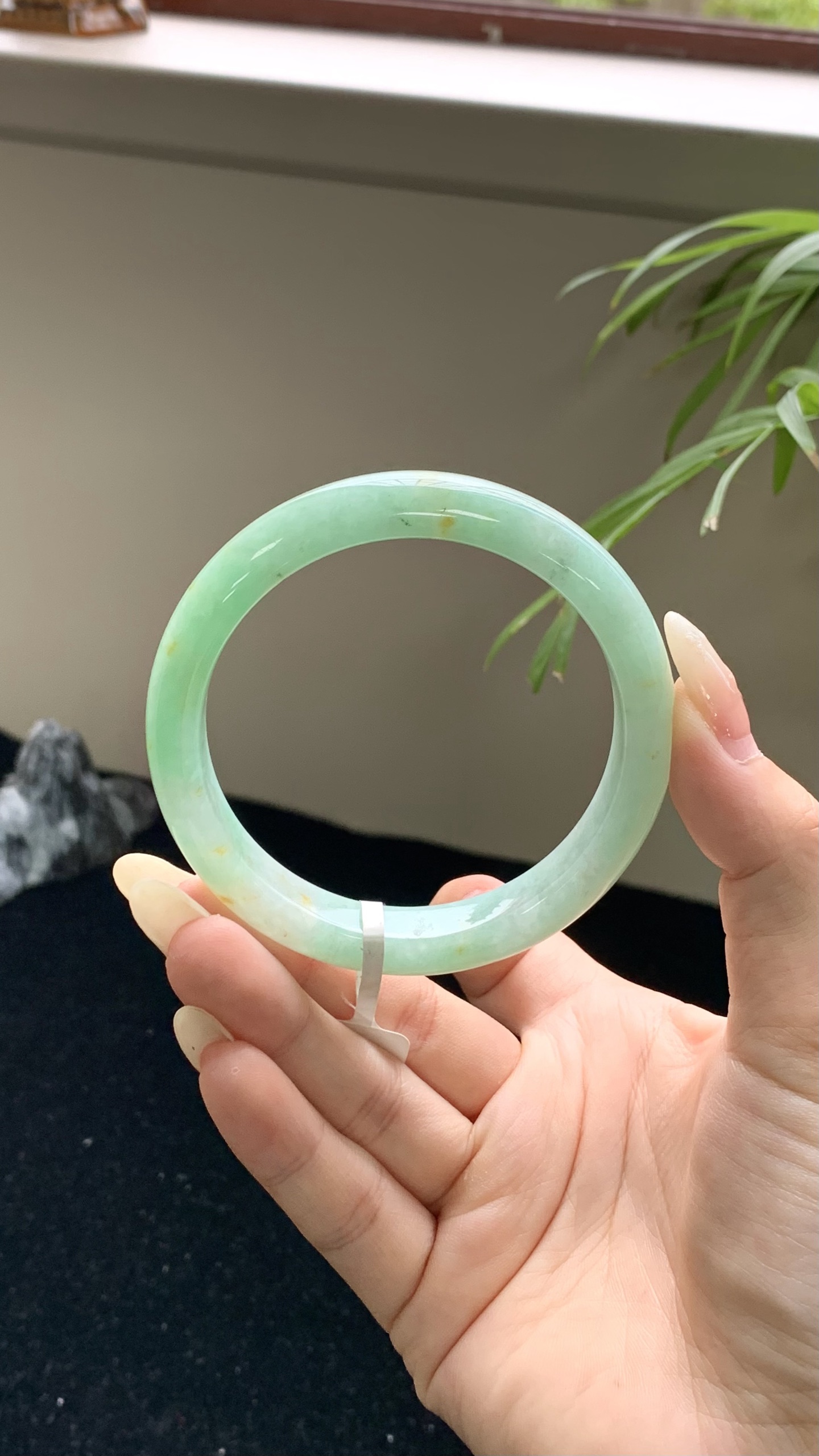 果绿洒金正圈成品 HYY-8524 尺寸：57-12-8