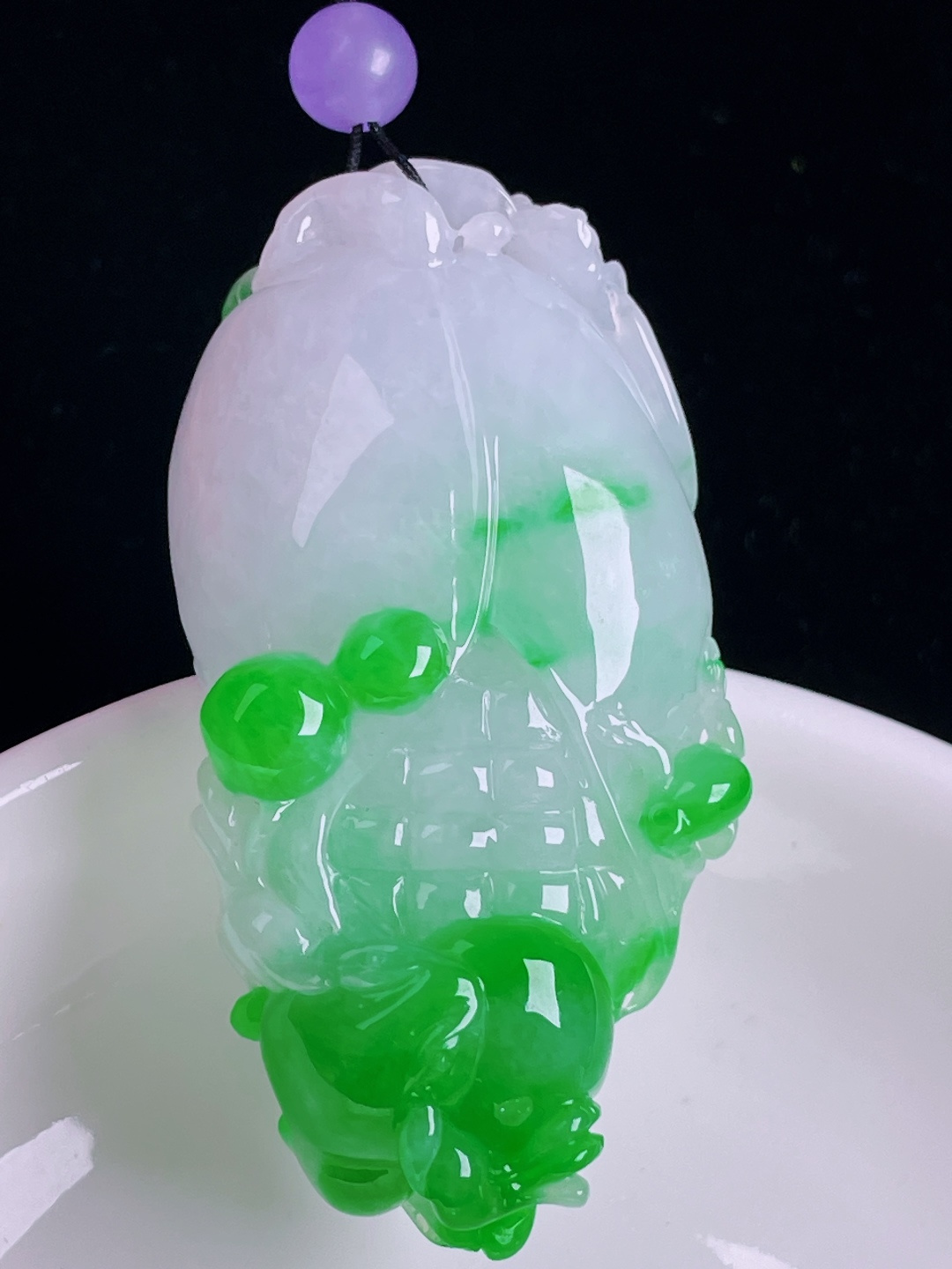 辣绿玉米，老种起光，细底通透，尺寸：54.7/27.4/14mm0827
