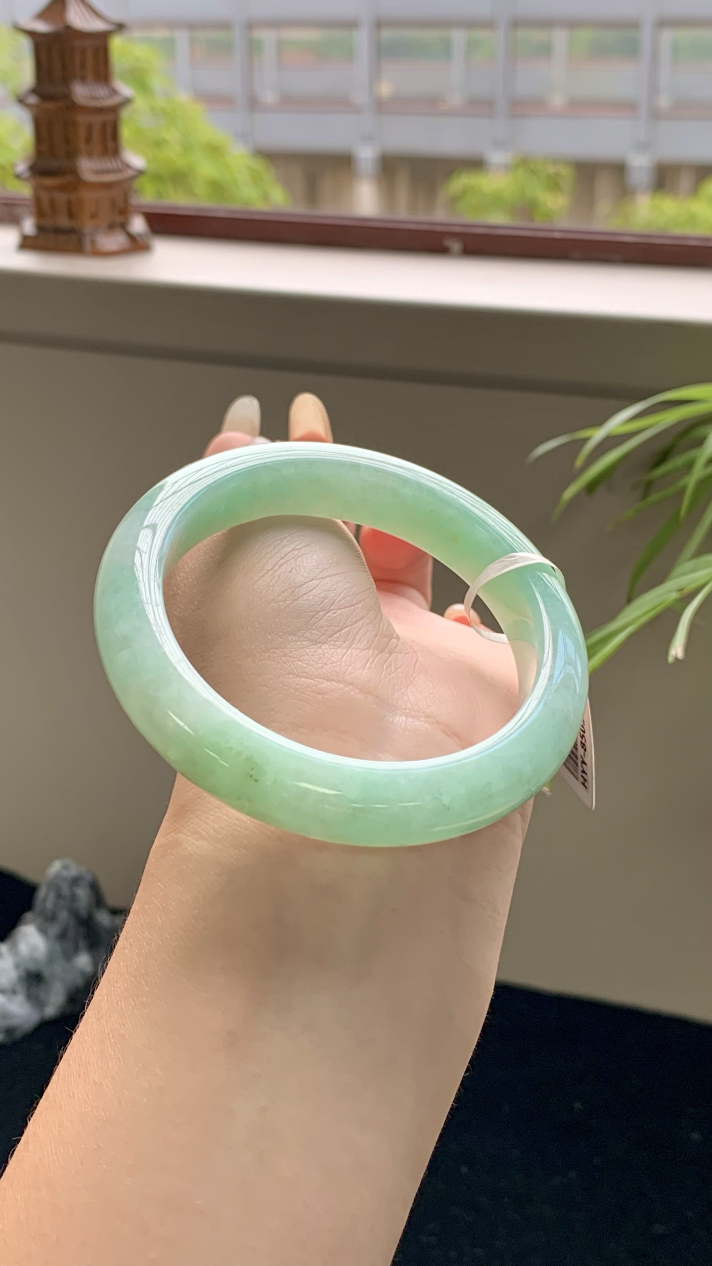 果绿洒金正圈成品 HYY-8503 尺寸：56.5-12-9