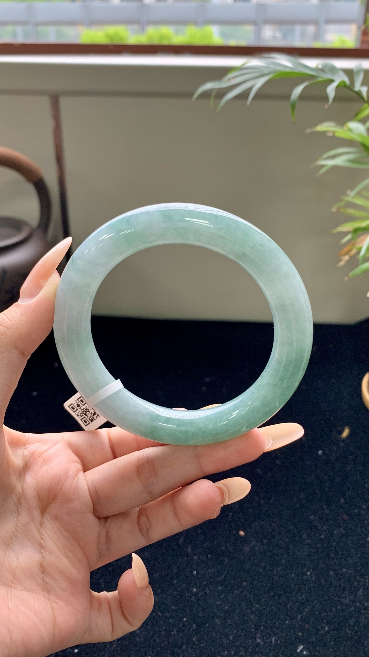 飘花半山水圆条成品 HYY-8017 尺寸：69-12-12