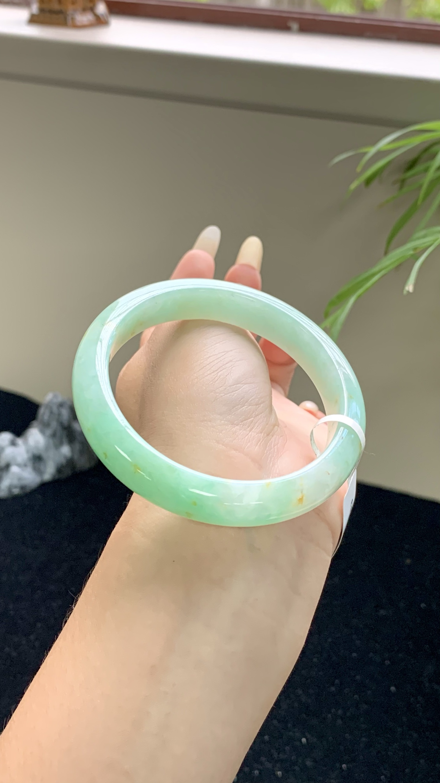 果绿洒金正圈成品 HYY-8524 尺寸：57-12-8