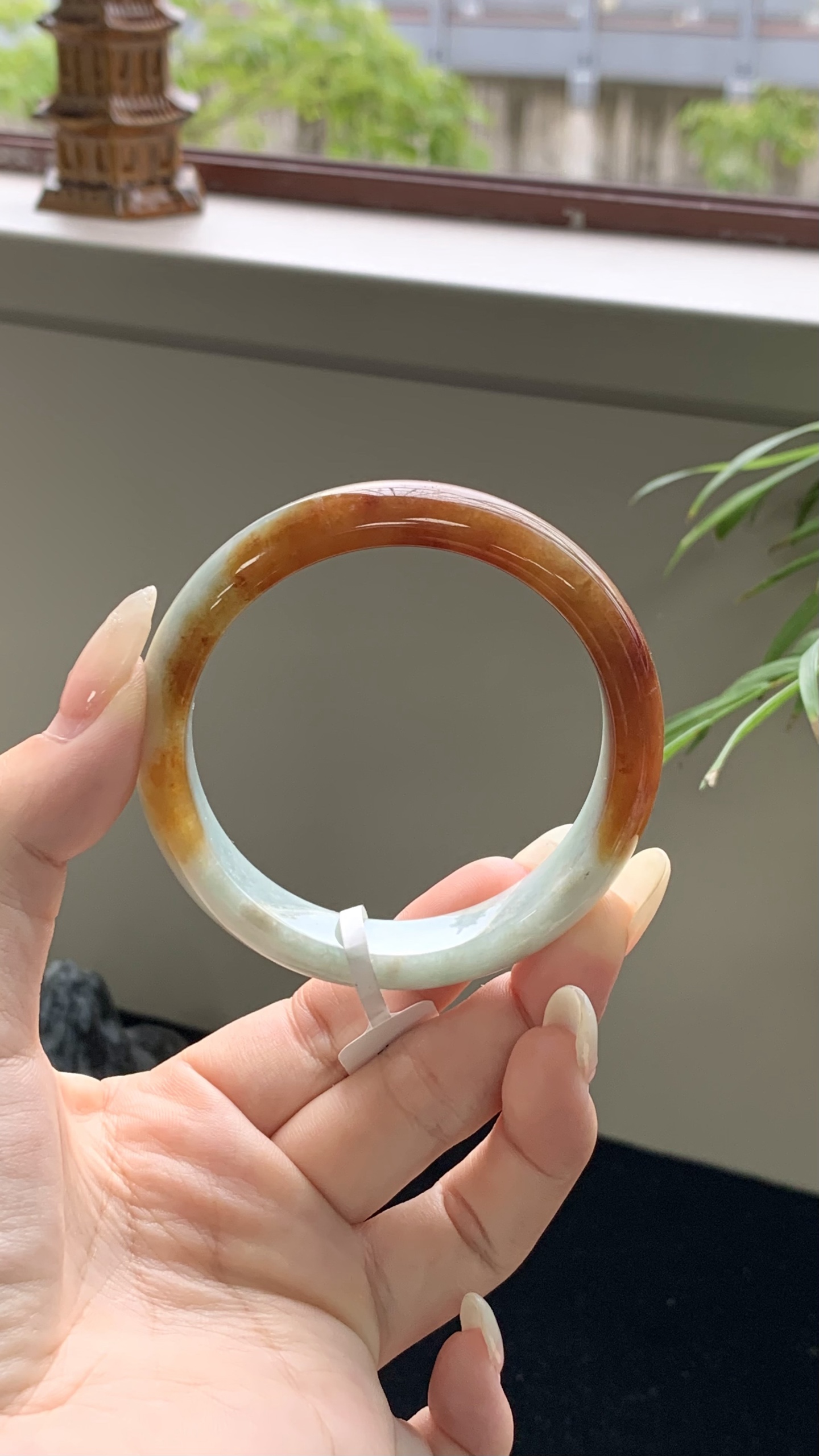 红翡正圈成品 HYY-9680 尺寸：54-12-7