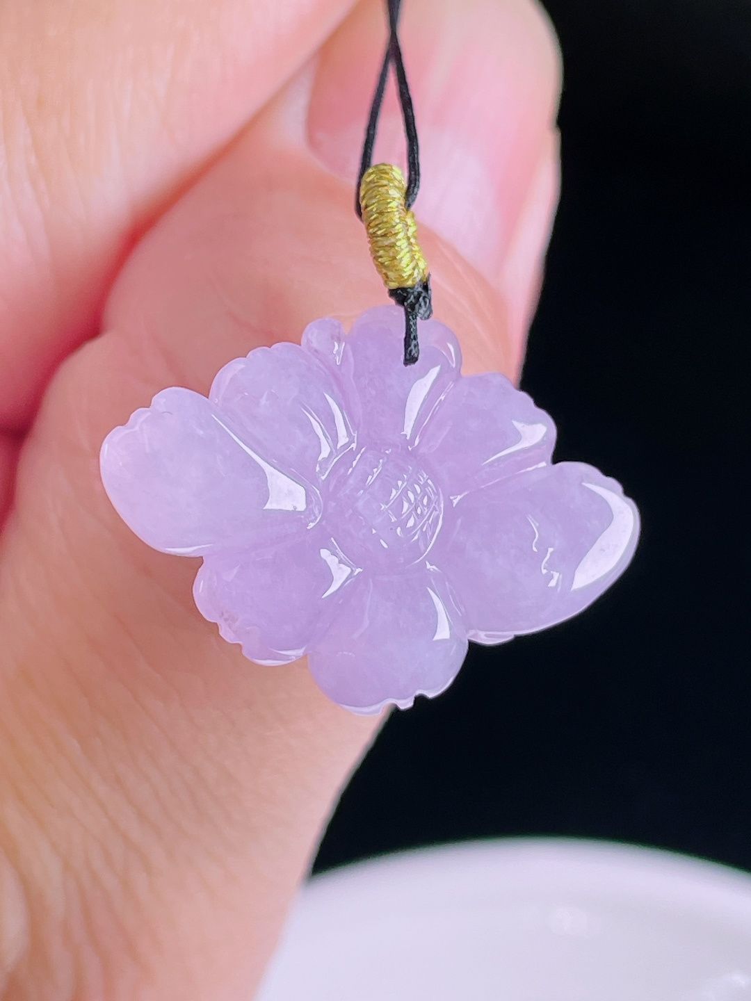 冰紫花开富贵，老种起光，细底通透，尺寸：18/24.6/7.3mm0827