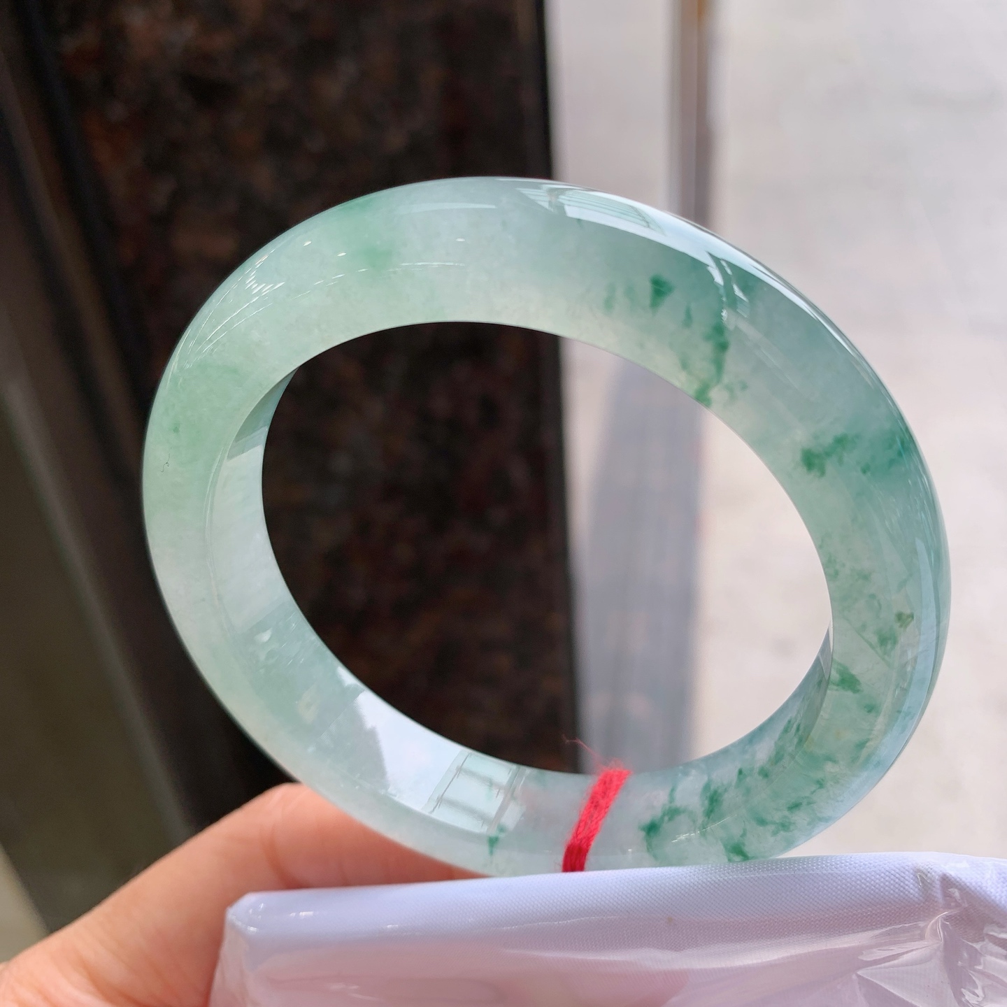 正圈冰飘花,无裂,冰润