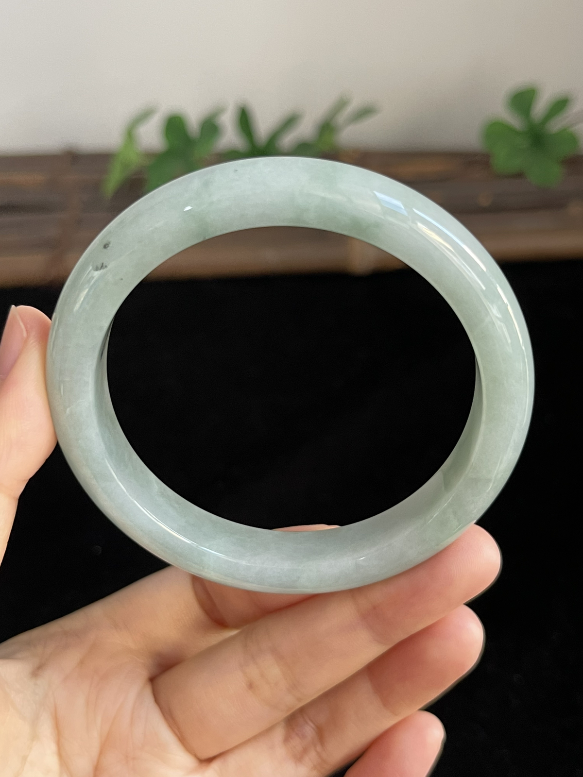 正圈56.8圈口，翡翠手镯