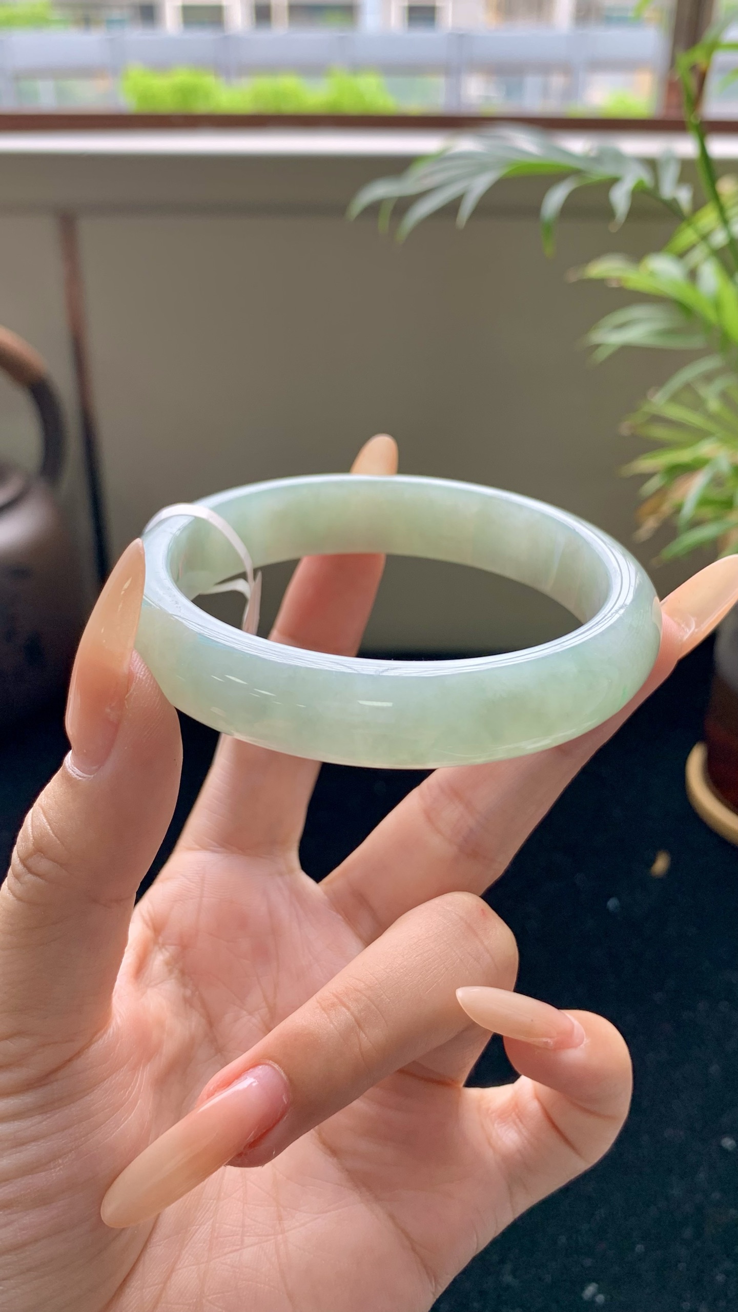 晴绿飘绿正圈成品 HY-6427 尺寸：57-12.5-7.5