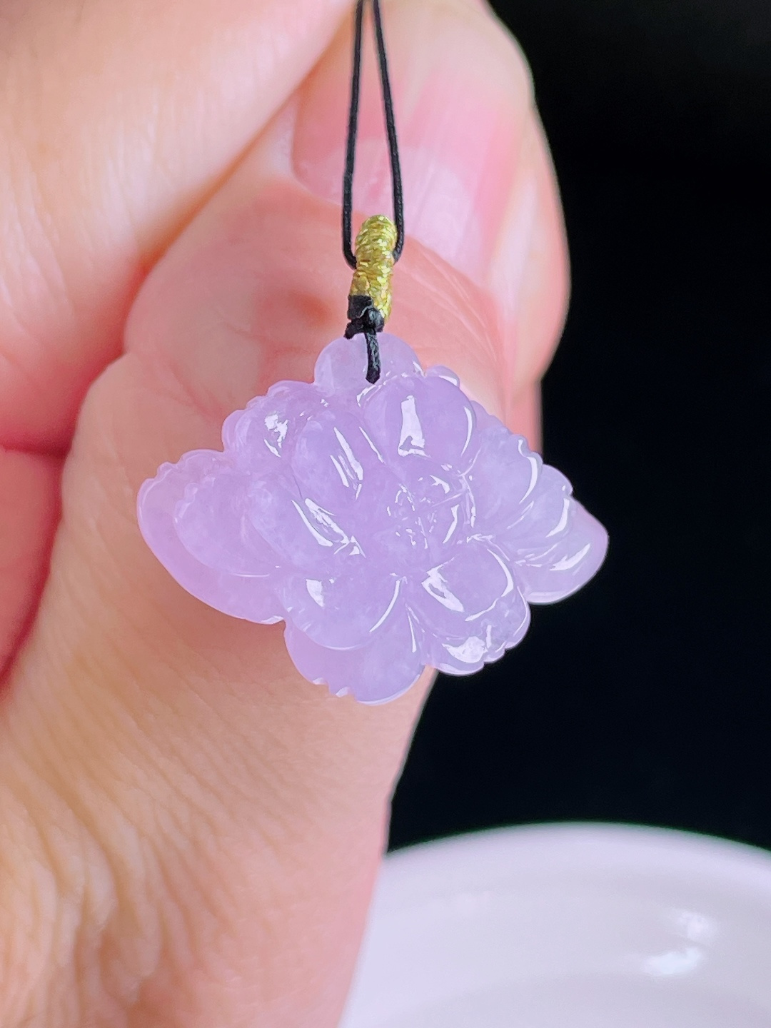 冰紫花开富贵，老种起光，细底通透，尺寸：18/24.6/7.3mm0827