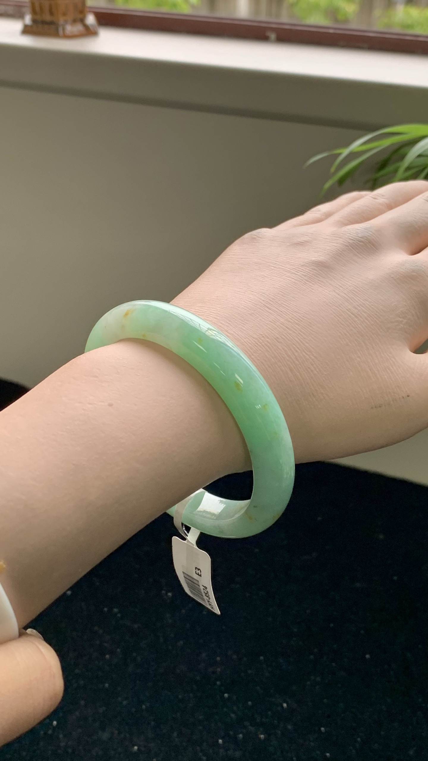 果绿洒金正圈成品 HYY-8524 尺寸：57-12-8