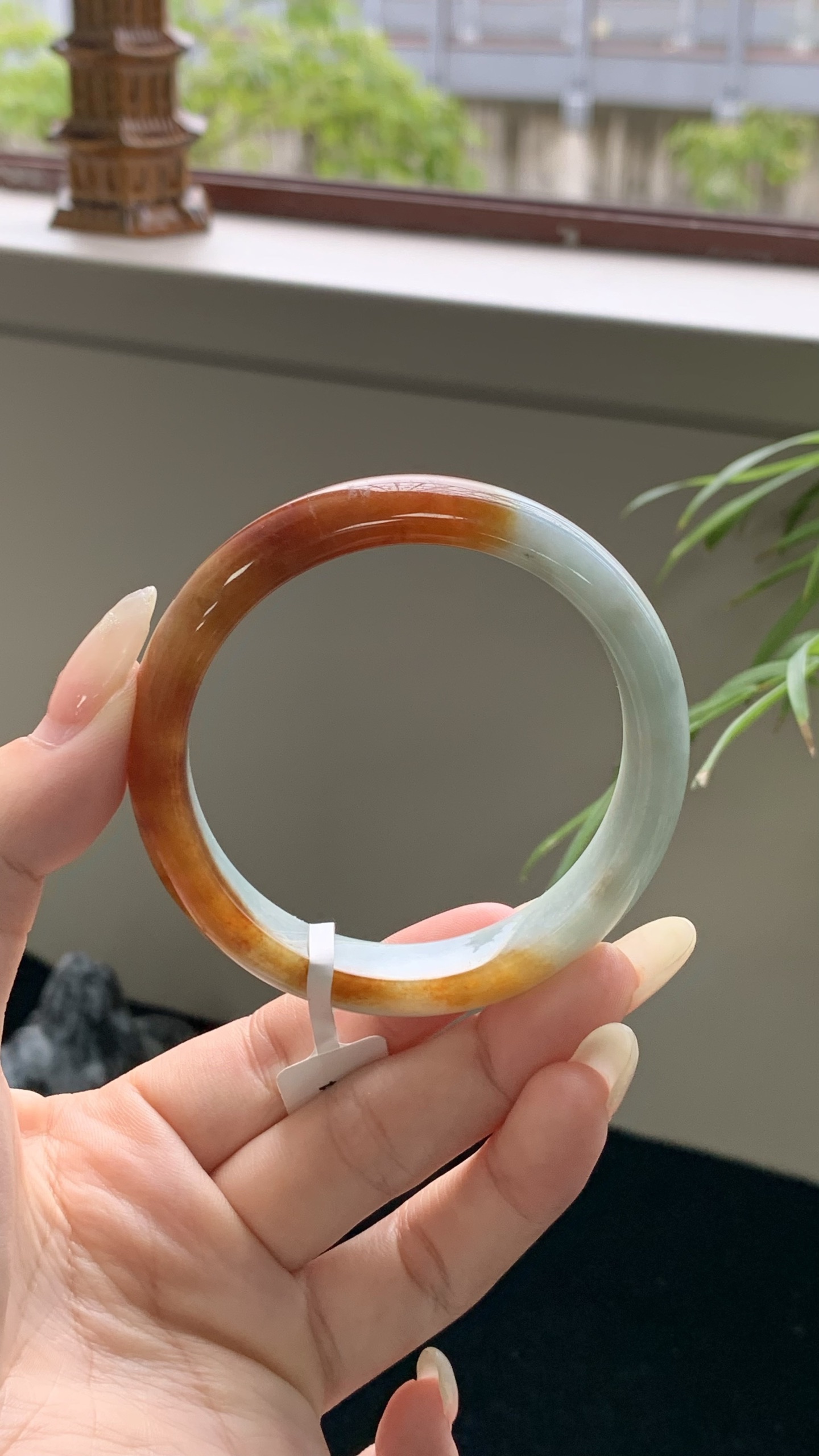 红翡正圈成品 HYY-9680 尺寸：54-12-7
