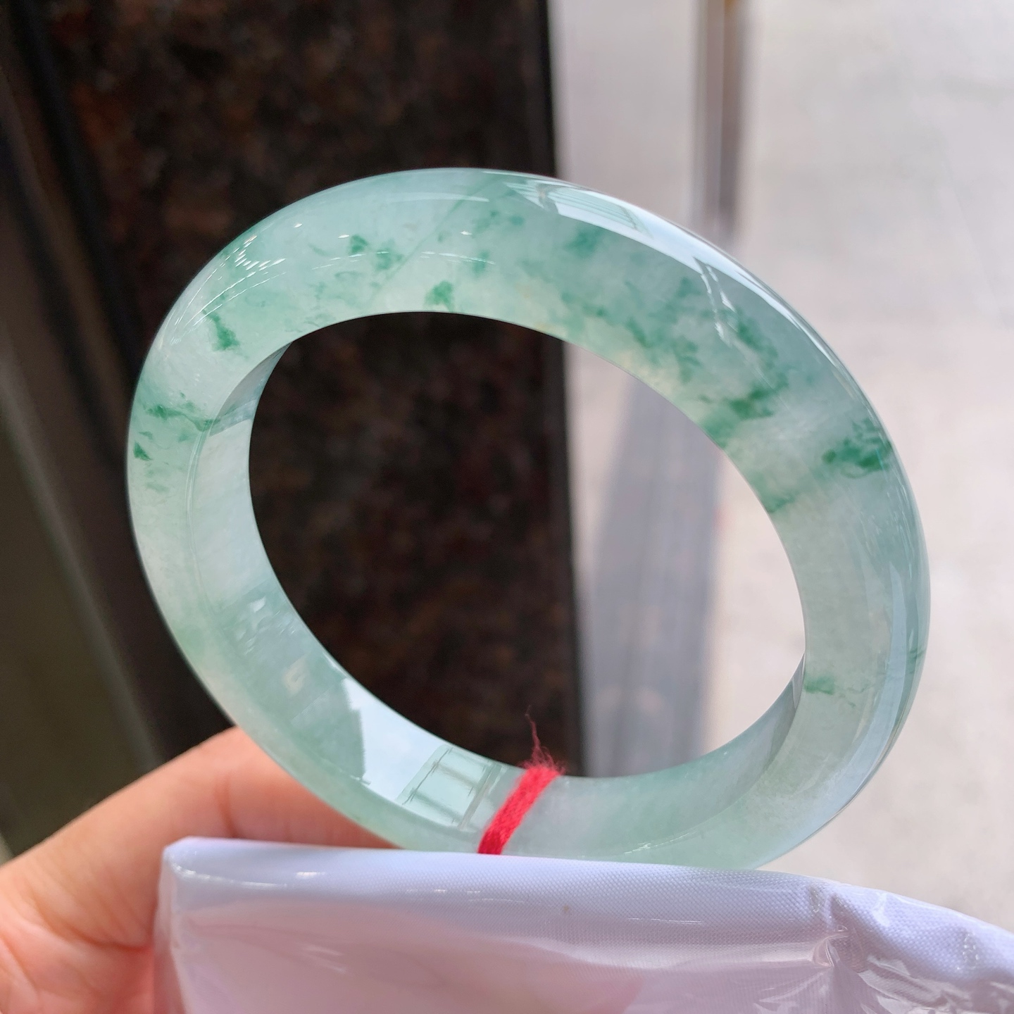 正圈冰飘花,无裂,冰润