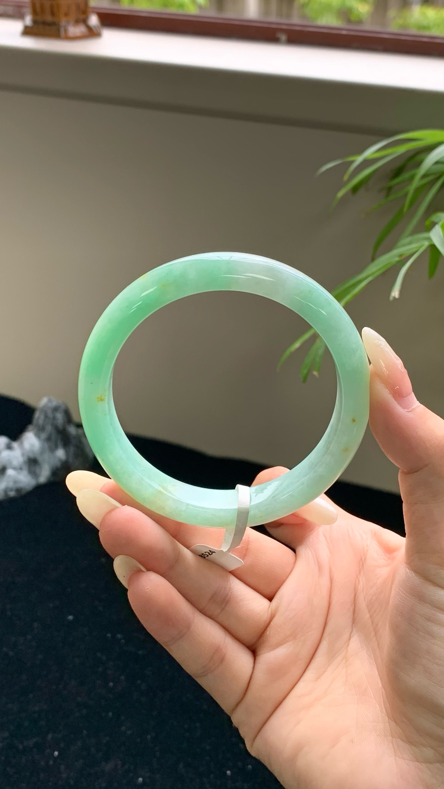果绿洒金正圈成品 HYY-8524 尺寸：57-12-8