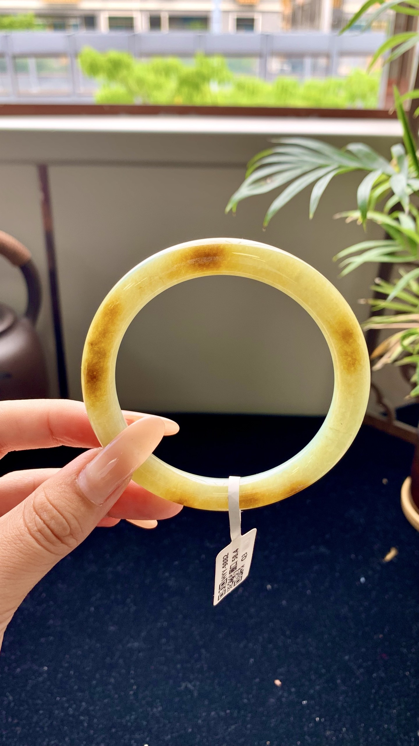 黄翡圆条成品 HYY-9882 尺寸：59-9-9