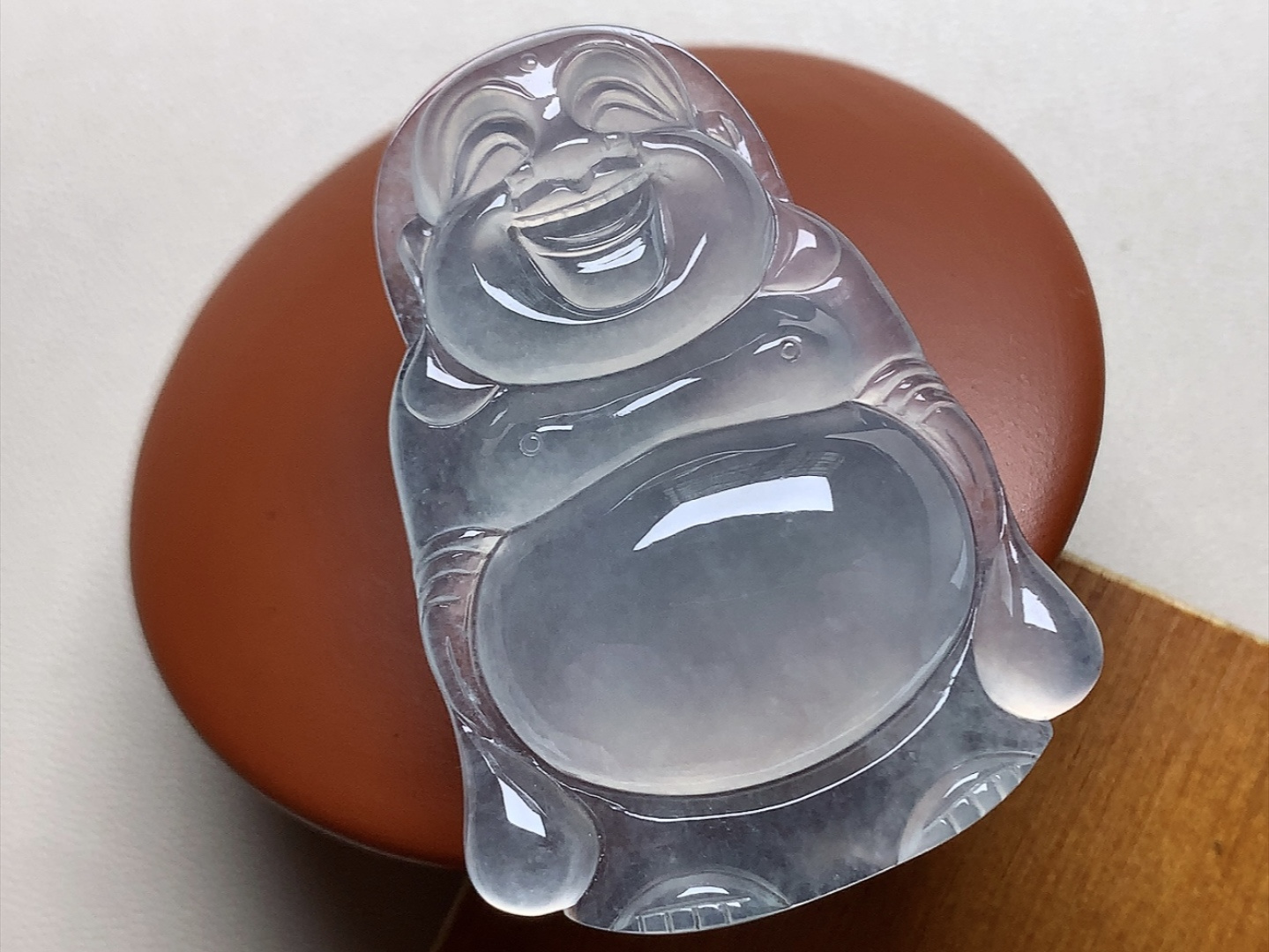 ️ 冰种大站佛 冰透感十足，起胶感，无裂，尺寸44*31.8*8.7