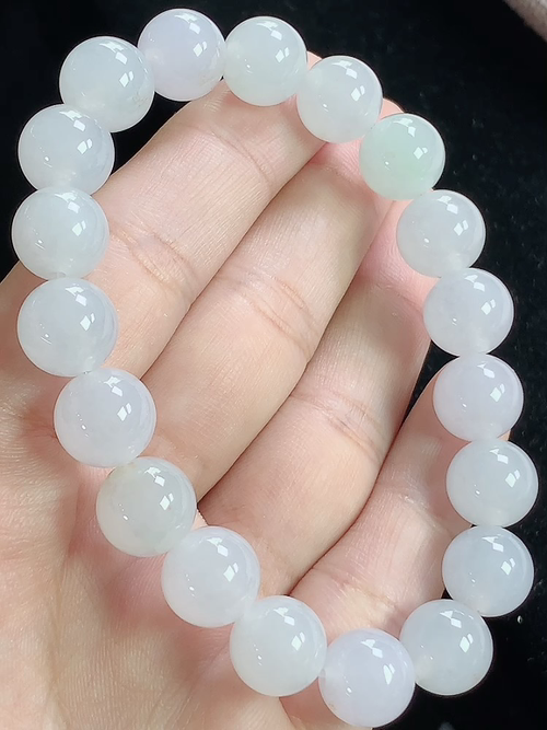 冰种玉珠手串，尺寸10mm，D28rzd