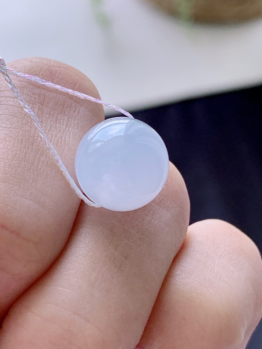 珠子，冰紫圆珠子单珠吊坠，性比高，尺寸12mm，重量3克