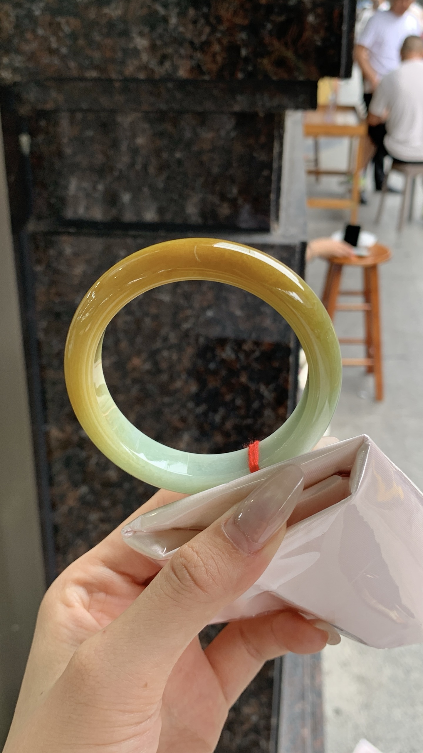 黄翡成品手镯