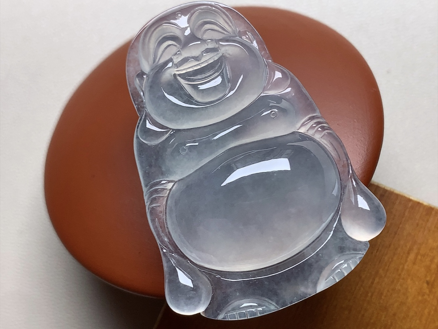 ️ 冰种大站佛 冰透感十足，起胶感，无裂，尺寸44*31.8*8.7