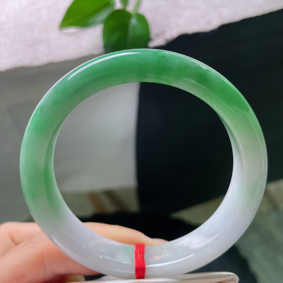 58.8/12.3/8.4，绿底正圈，青山绿水，腕间的金山银山，水润，细腻，佩戴贵气，皮纹，5667