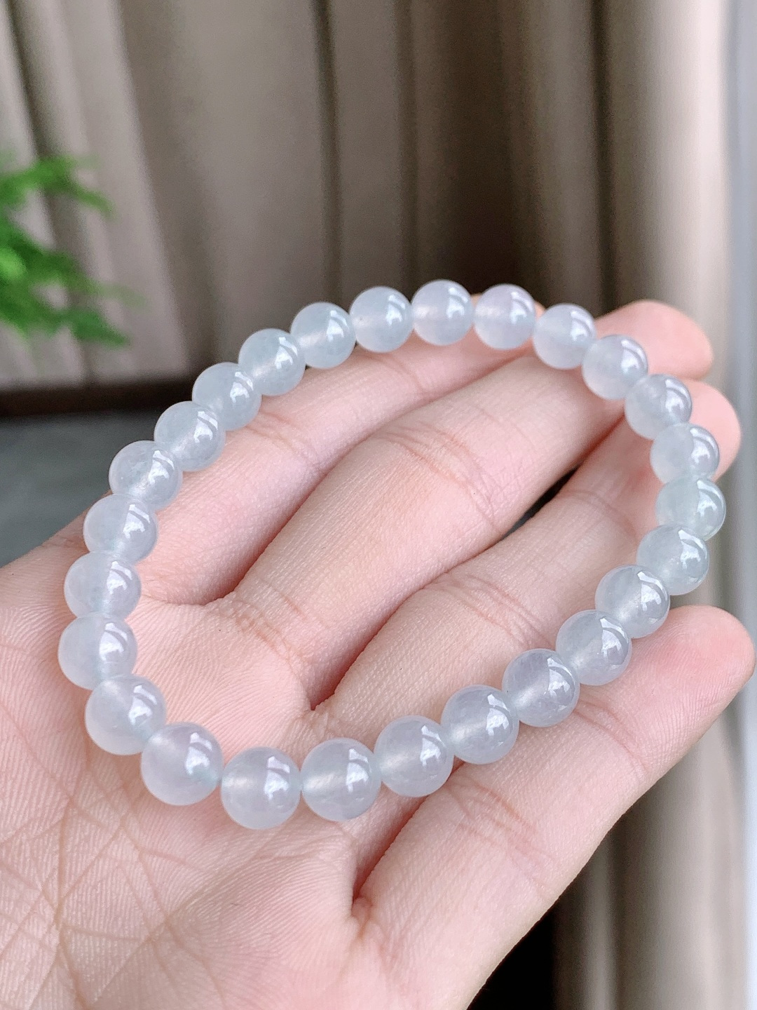 白冰手串圆珠子手串,性比高
