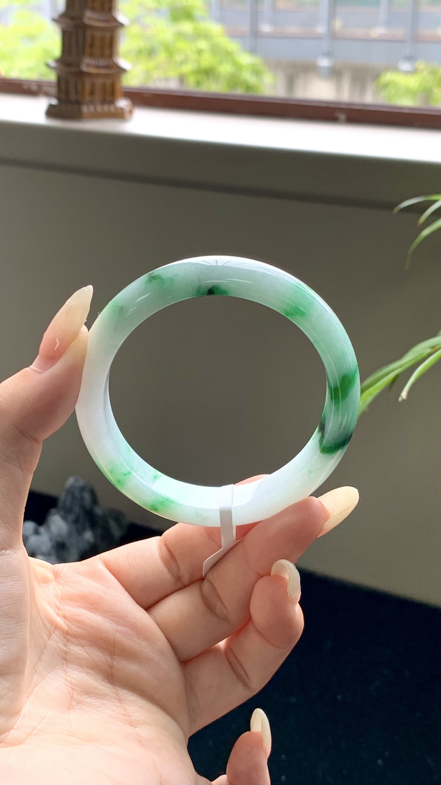辣绿飘花正圈成品 HYY-9521 尺寸：52-12.5-7
