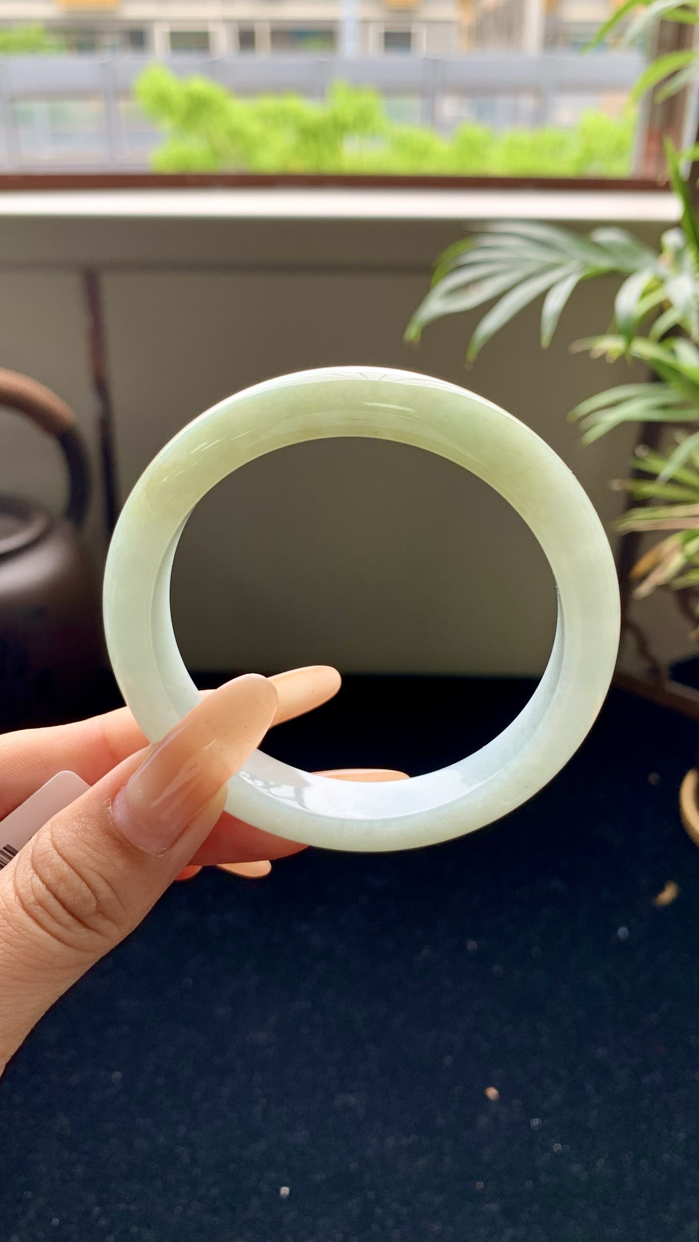 飘黄半山水正圈成品,HYY-6513,尺寸：54-11-8