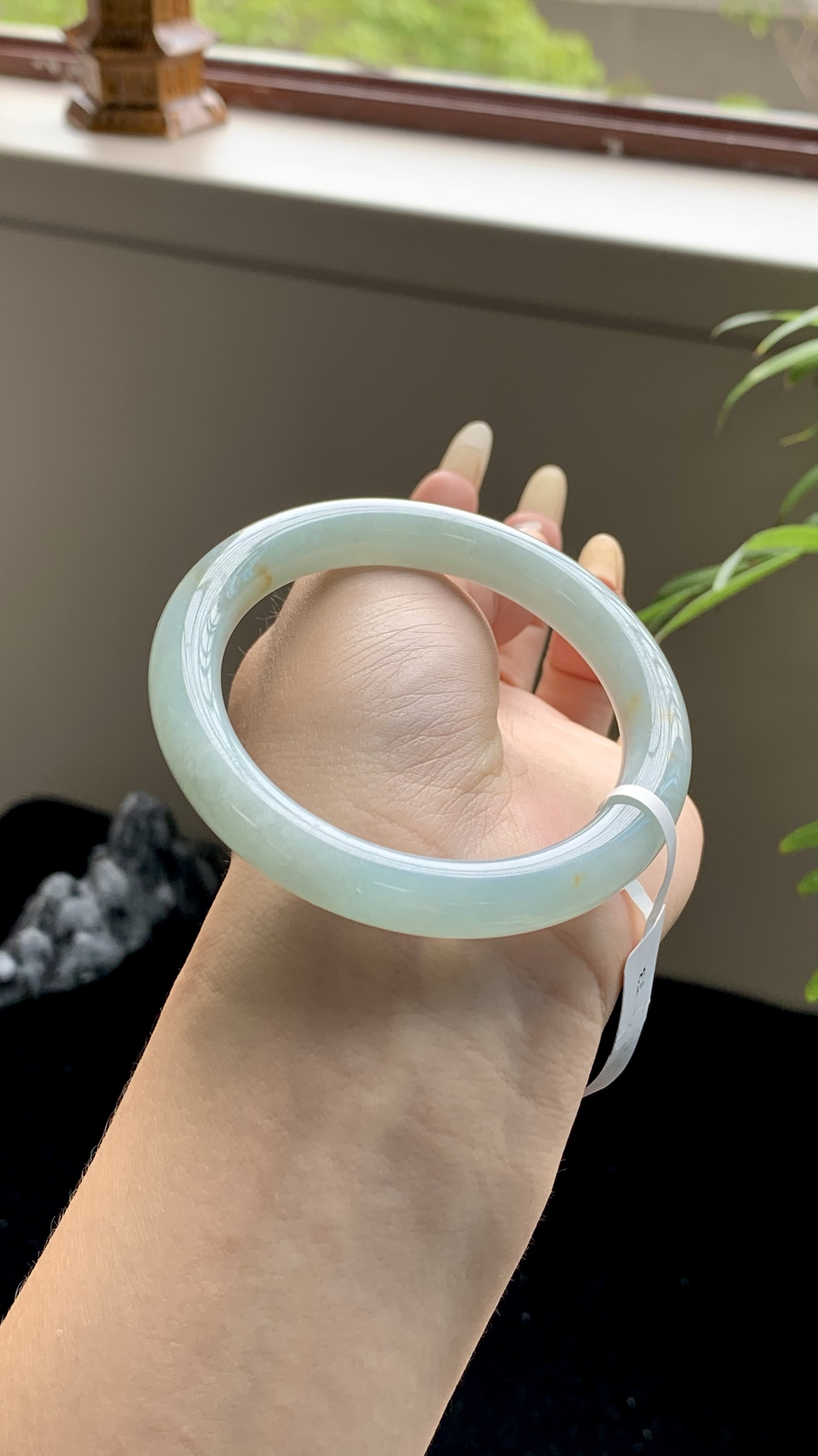 晴蓝洒金圆条成品 HY-6705 尺寸：55-9-9