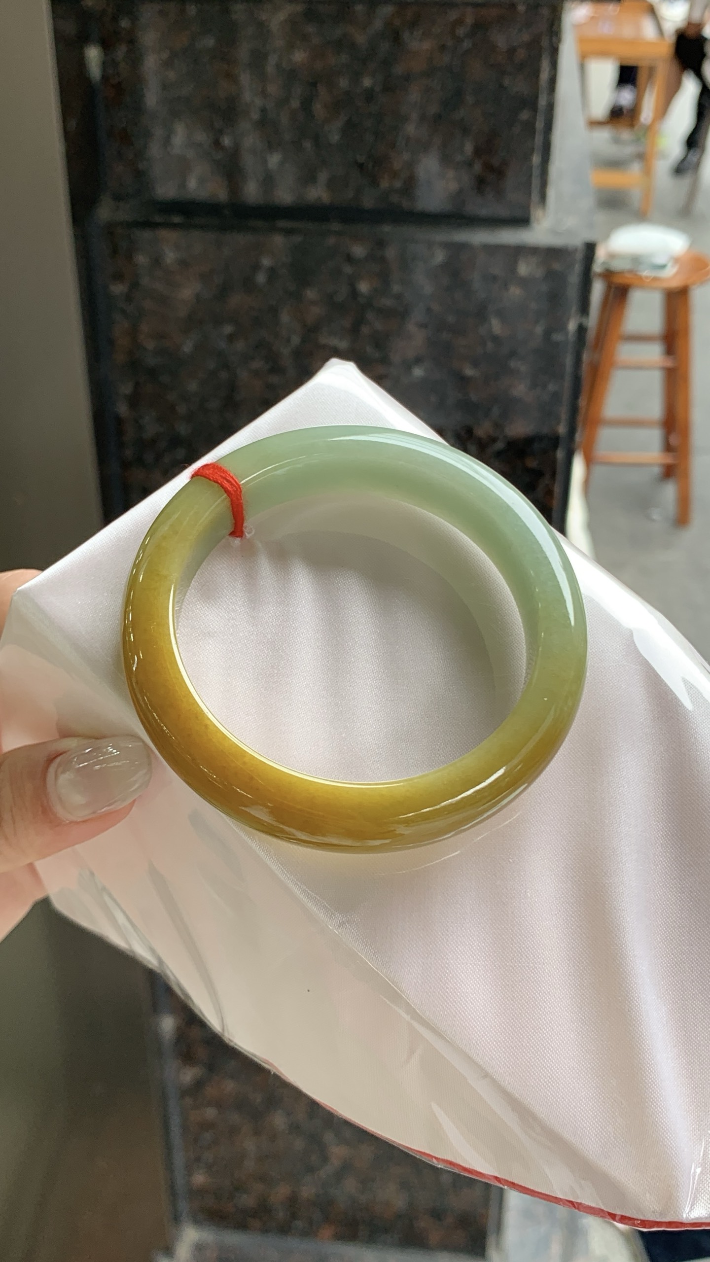 黄翡成品手镯