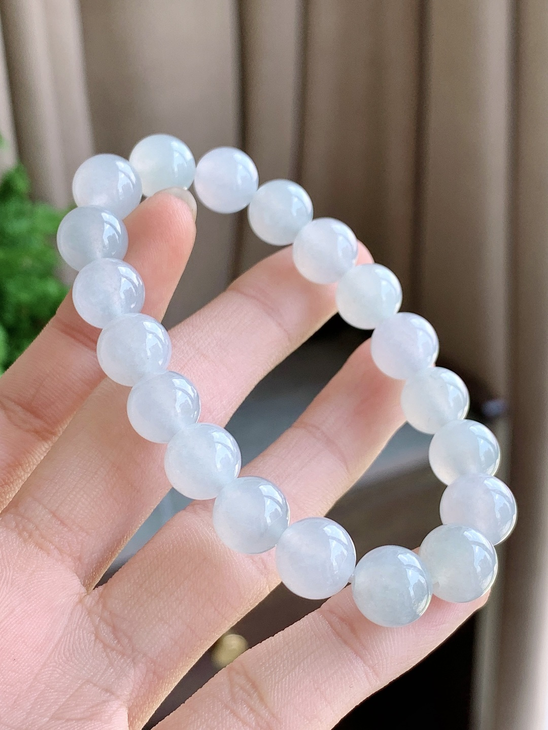 白冰手串圆珠子手串,性比高