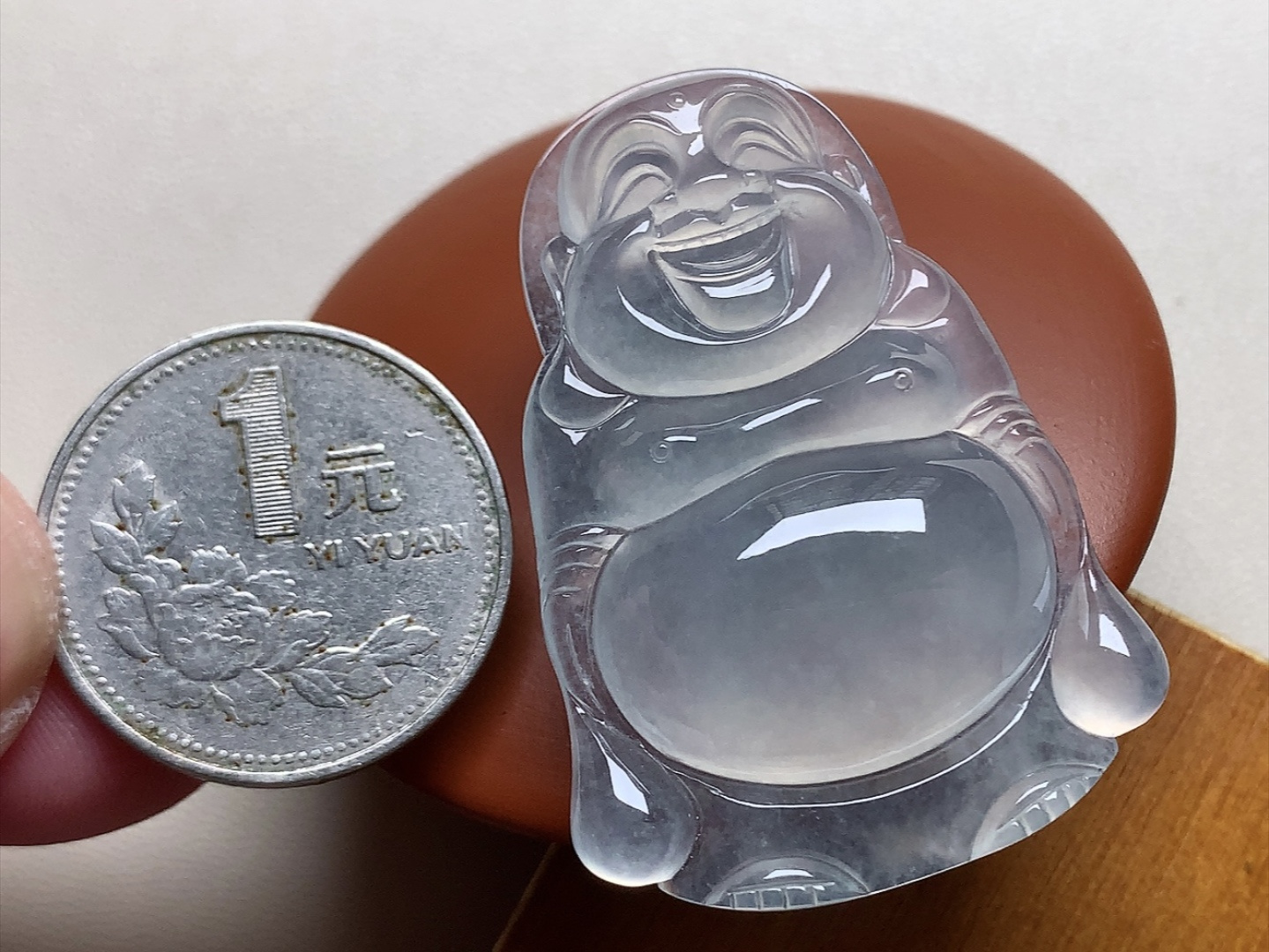 ️ 冰种大站佛 冰透感十足，起胶感，无裂，尺寸44*31.8*8.7