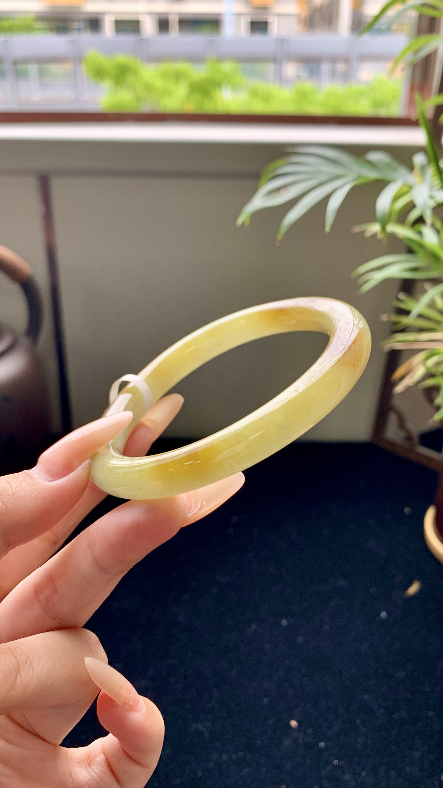 黄翡圆条成品 HYY-9882 尺寸：59-9-9